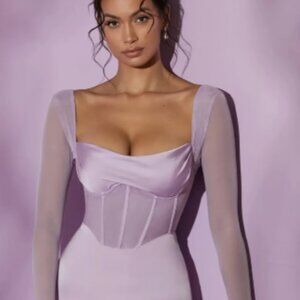 Oh Polly Lilac Corset Dress